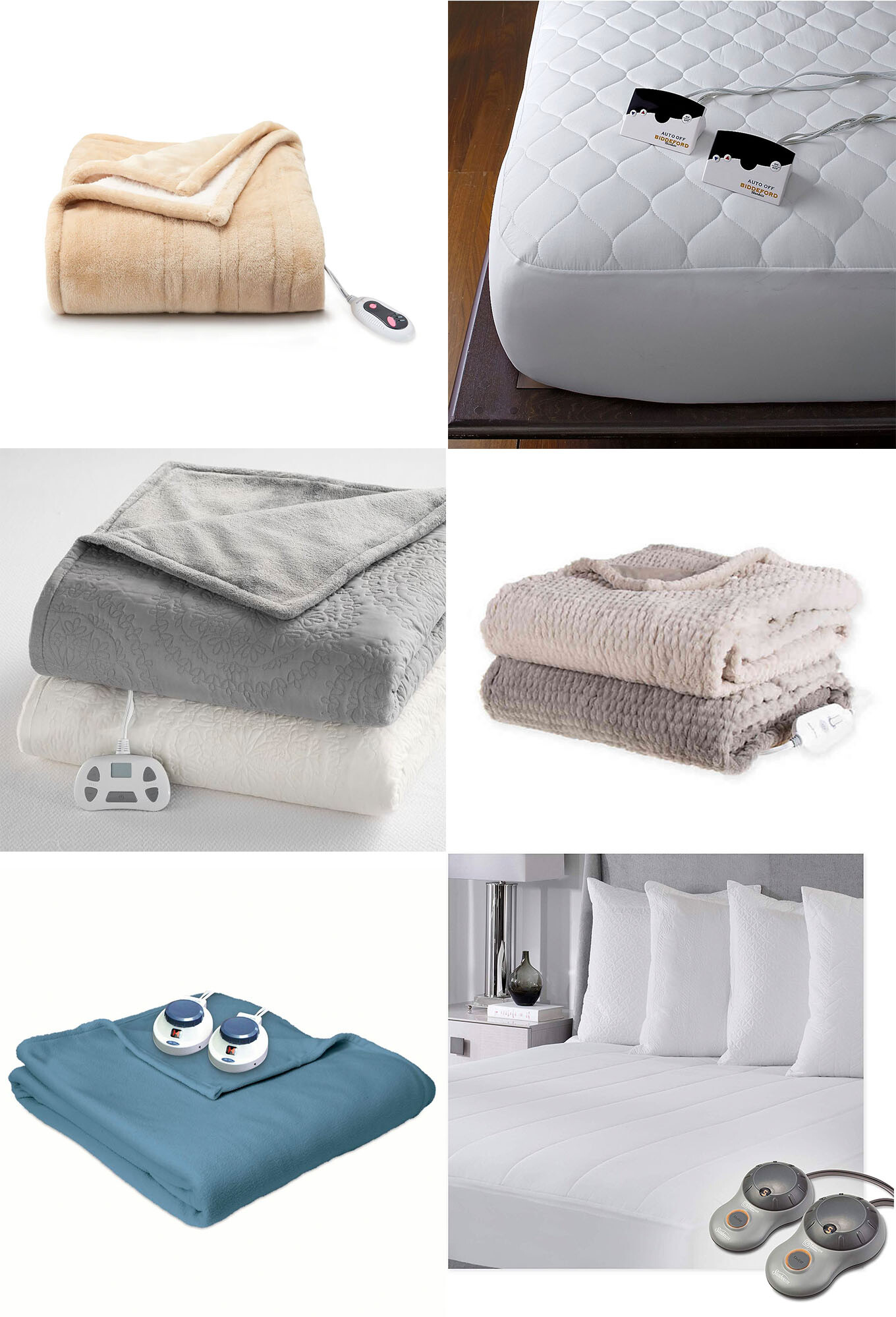 Keep warm with a yummy and warm heated mattress pad or blanket. They are the perfect way to warm up your bed or cozy up on the couch!