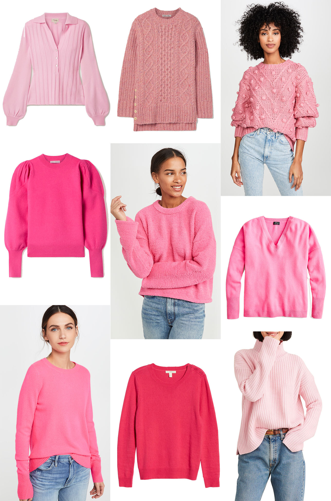 baggy pink sweater