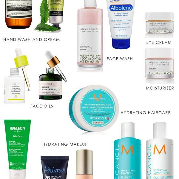 Suffering from Winter Dry Skin and Hair? Here are my favorite moisturizing and hydrating beauty products to end parched dry hair and skin.