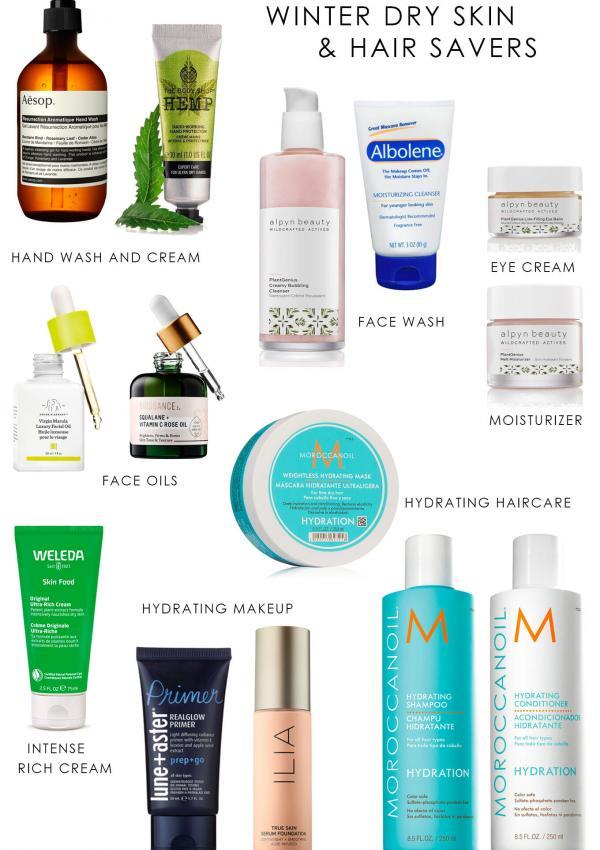 The Best Winter Dry Skin and Hair Beauty Products