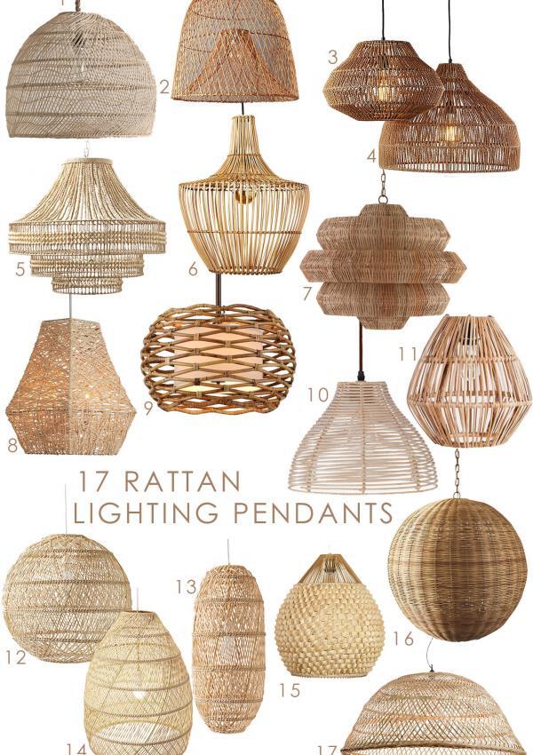17 Rattan Lighting Pendants
