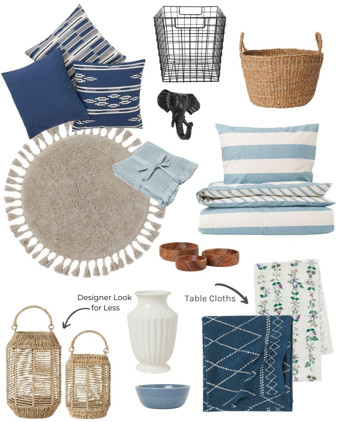 Check out the latest Home items at H&M Home. They have great baskets, linens, pillow cases, table decor and more. At great prices!