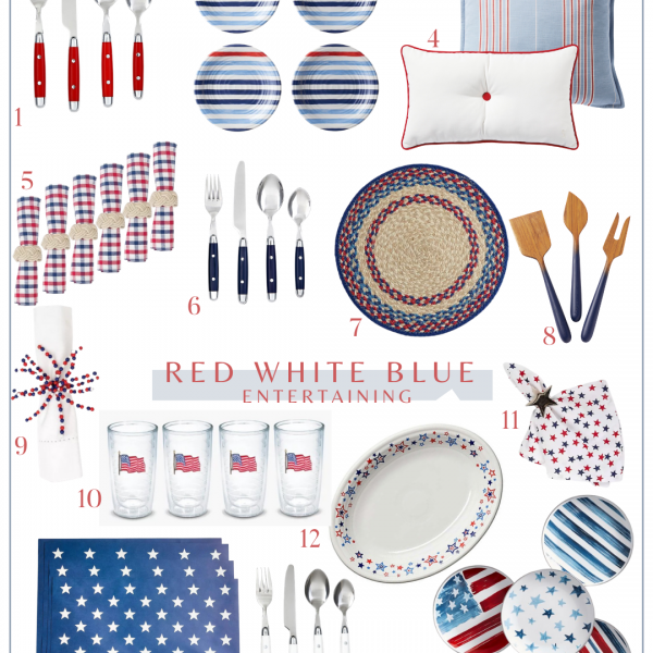 Its almost time to entertain with red, white and blue! Get ready for the Memorial Day Weekend with these Festive tabletop pieces!