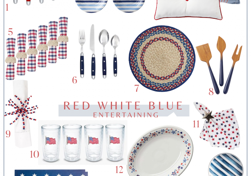 Its almost time to entertain with red, white and blue! Get ready for the Memorial Day Weekend with these Festive tabletop pieces!