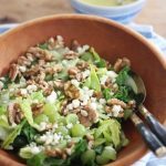 Starting off Salad Days of Summer with this crispy, crunchy, savory salad of Blue Cheese, Grape, Walnut and Romaine. YUM!