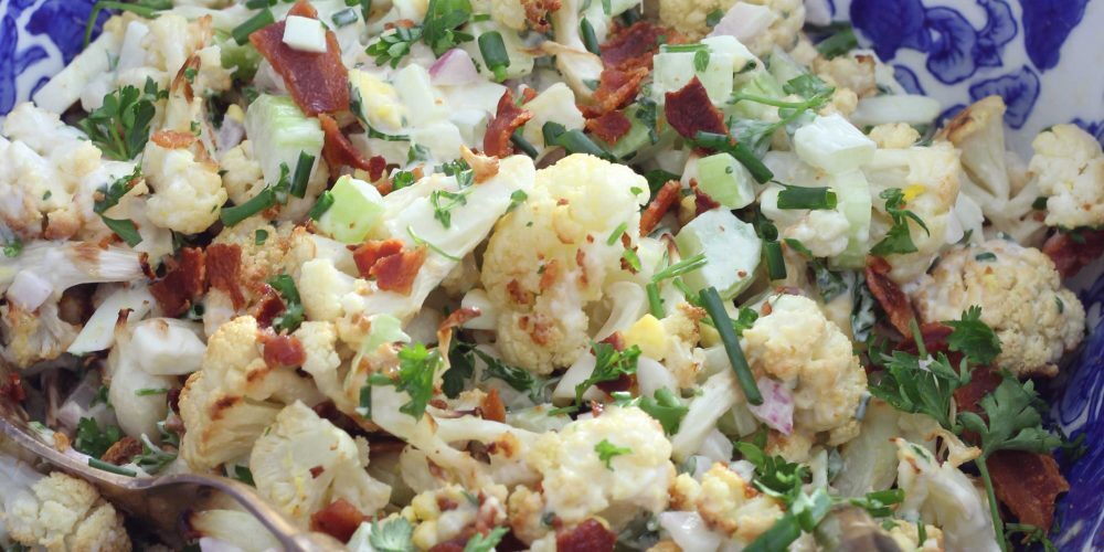 Most people don't think of cauliflower as the yummiest food, but this cauliflower salad recipe is going to change your mind! It is that good!