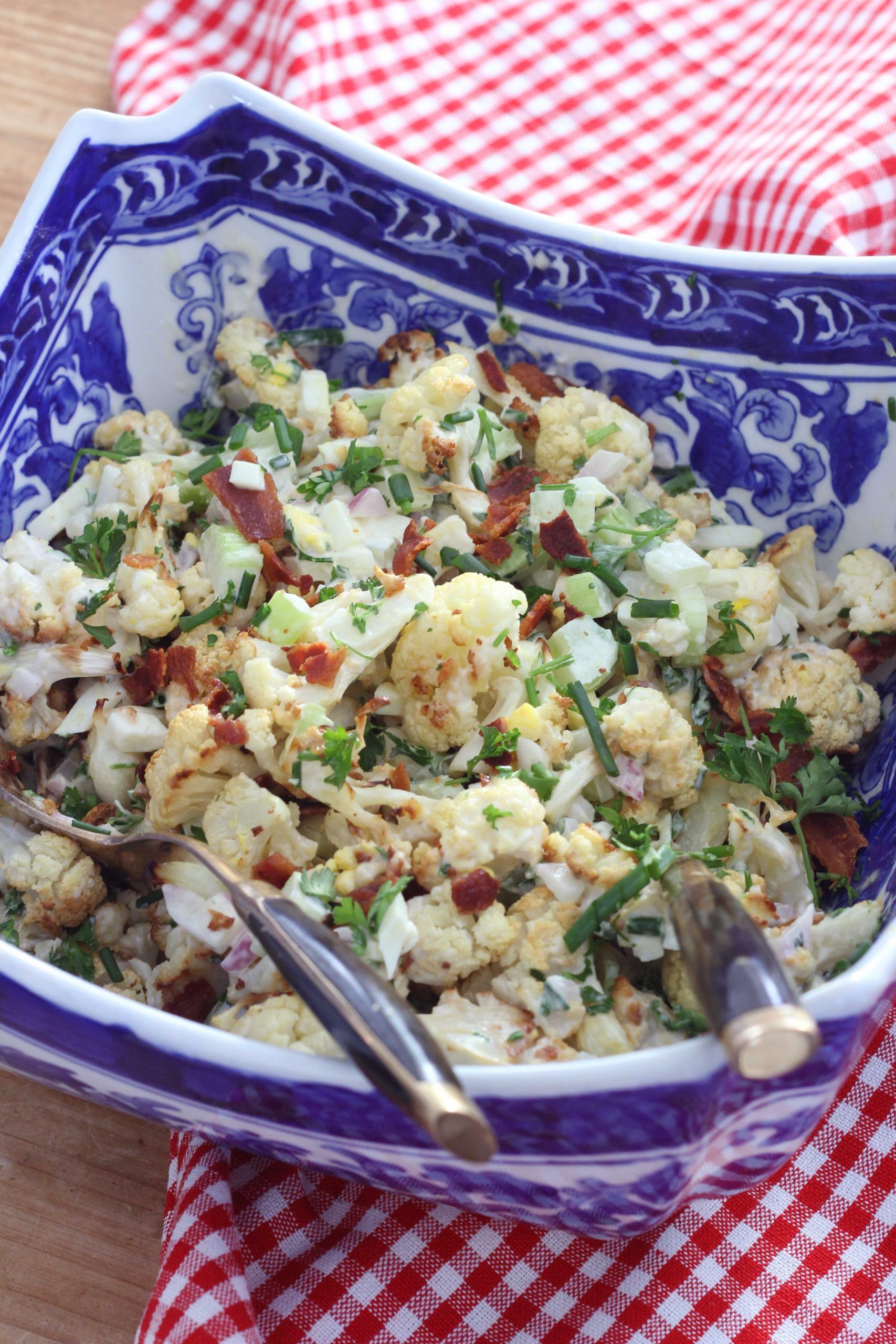 Most people don't think of cauliflower as the yummiest food, but this cauliflower salad recipe is going to change your mind! It is that good!