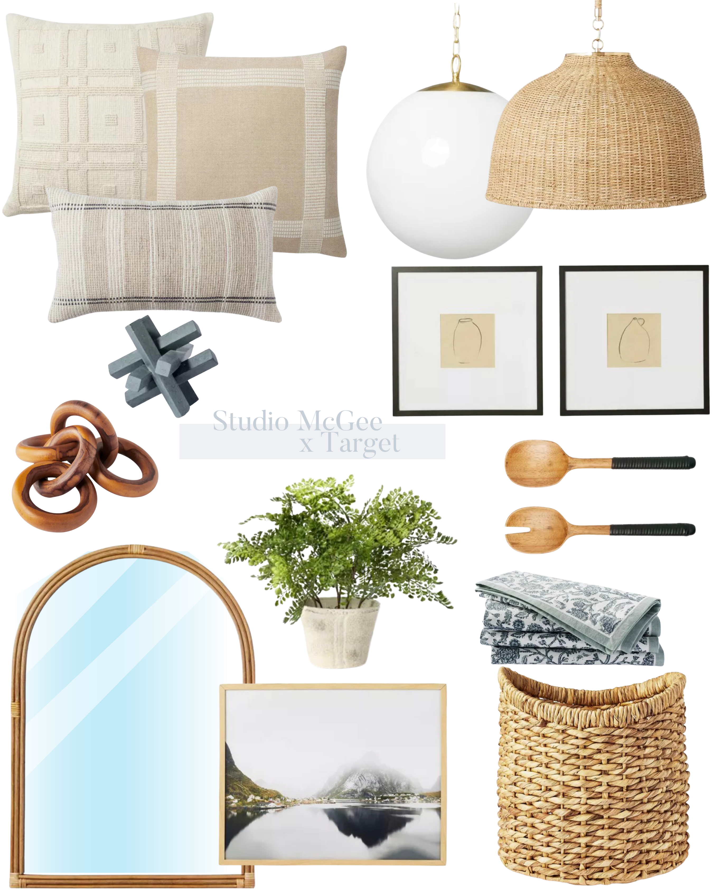 Here are my current Favorites from Studio McGee x Target including soft neutral pillows, chunky baskets, wall art and accessories.