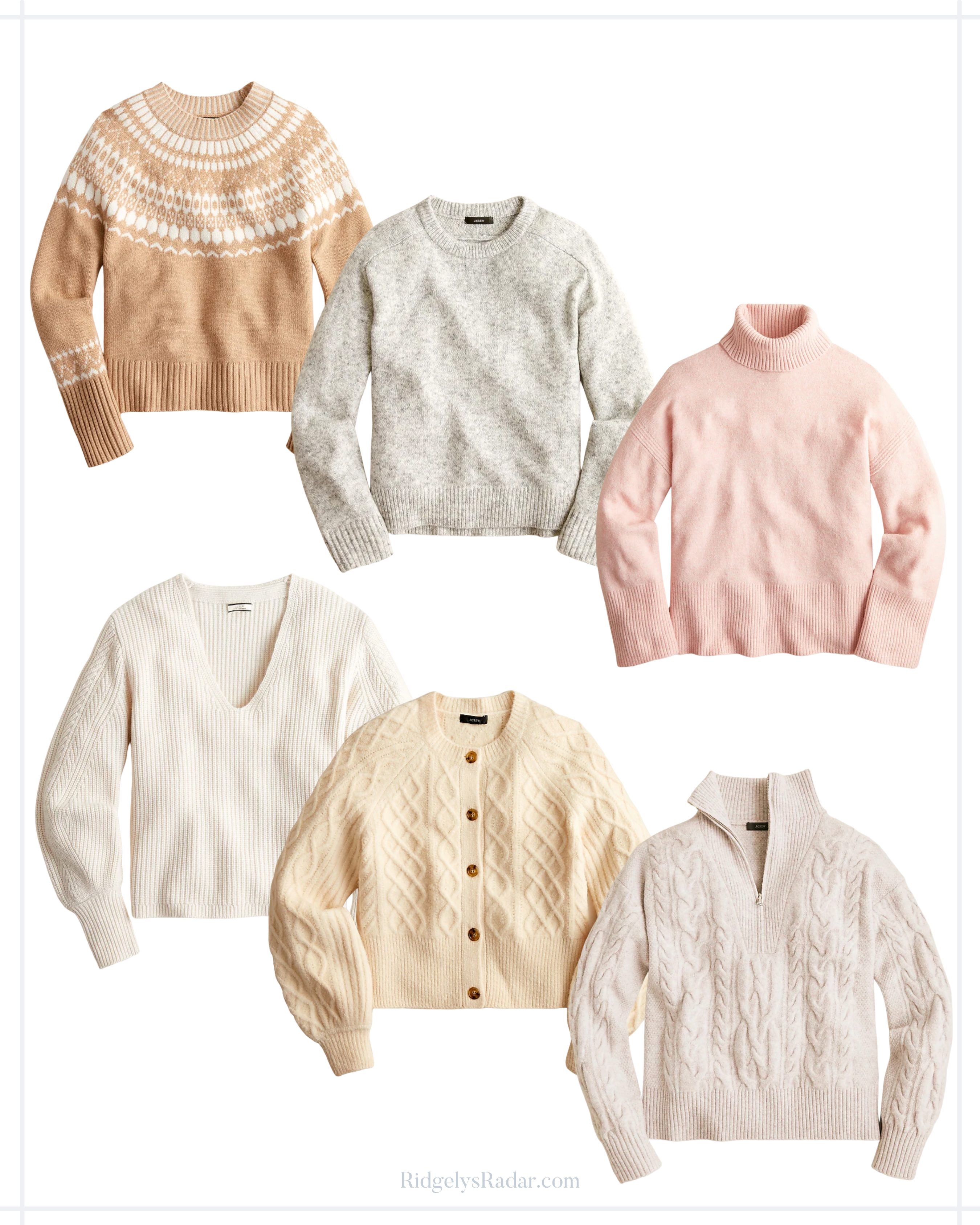 It's time to pull out your sweaters and maybe add a few new ones to your closet. You will live in these neutral and cozy sweaters!