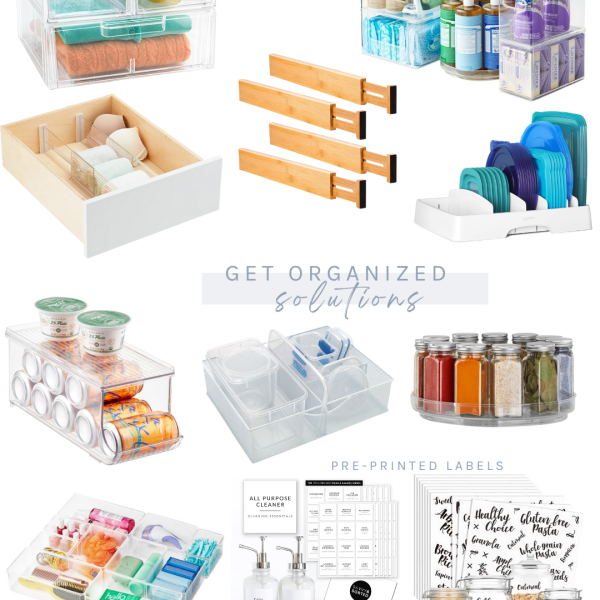 Here is a roundup of the best solutions to organize every cabinet in your house from your kitchen, laundry, bathroom and many more!