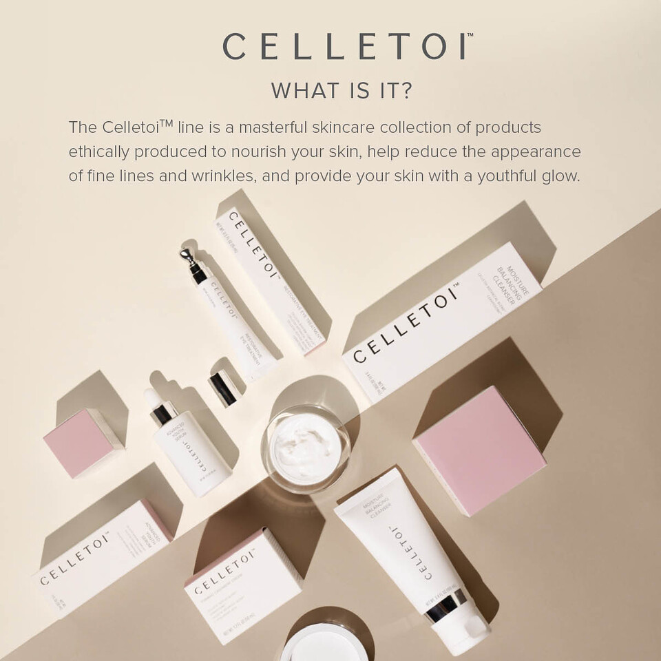 Looking for a simple Skincare line that delivers? I am a devotee of Celletoi Skincare for cleansing, toning, moisturizing and eye cream!