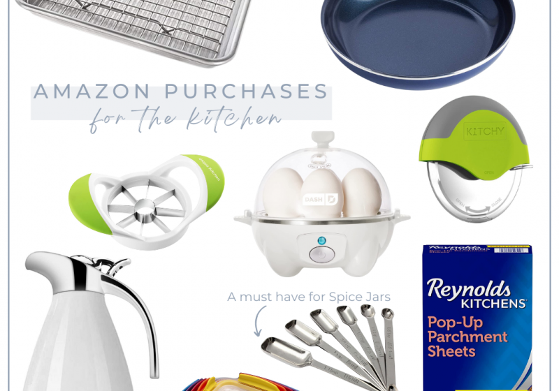 It's pretty crazy how you think about it and it shows up at your door almost instantly! Here are some kitchen items I found on Amazon!