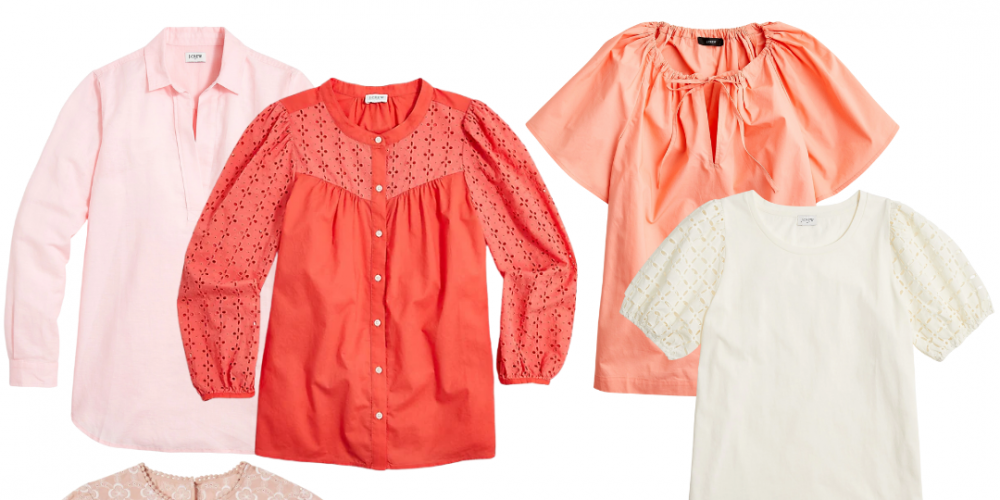 Freshen up your look with new pretty blouses for Spring. Pair them with a favorite pair of white jeans and a cute flat or sandal.