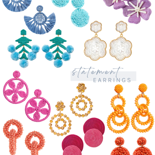 Nothing upgrades your look better than a gorgeous pair of statement earrings. Choose from fun colors or chic neutrals. Check these out!