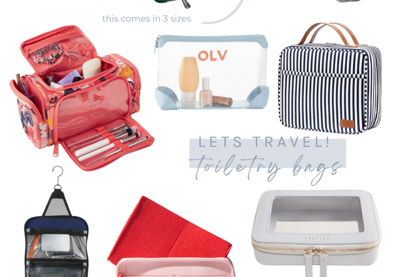 Be ready for your next trip with one of the best toiletry travel bags! Fill it up with your favorite travel essentials so you're ready to go!