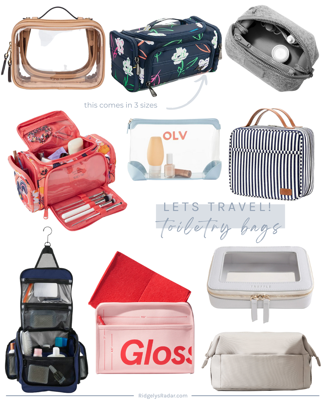 Be ready for your next trip with one of the best toiletry travel bags! Fill it up with your favorite travel essentials so you're ready to go!