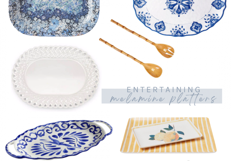 Entertain in style with melamine platters that are lightweight, dishwasher safe and look beautiful with any table setting.