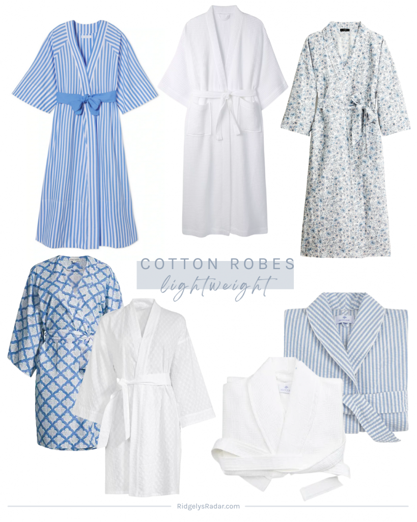Lightweight Cotton Robes | Ridgely's Radar
