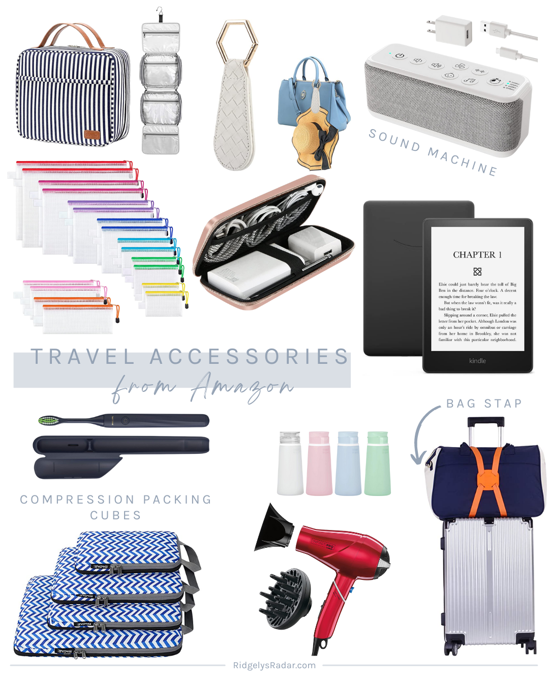 Travel light with these budget friendly travel accessories from Amazon that will fit in your carry on luggage.