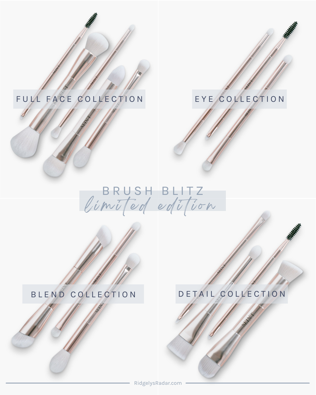 Brush Blitz is on now! Featuring four sets of the best makeup brushes for applying your makeup flawlessly for a beautiful radiant look.