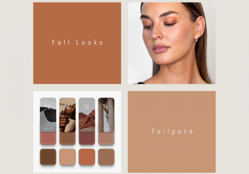 Change up your makeup for Fall with these four looks with colors inspired from the season from burnt oranges, soft greens, and golden shimmer.