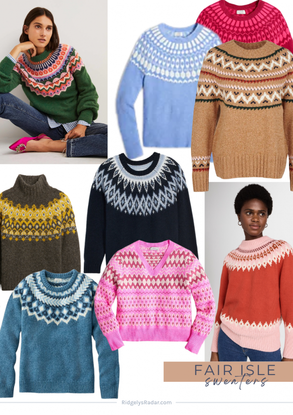 Fair Isle Sweaters for Fall