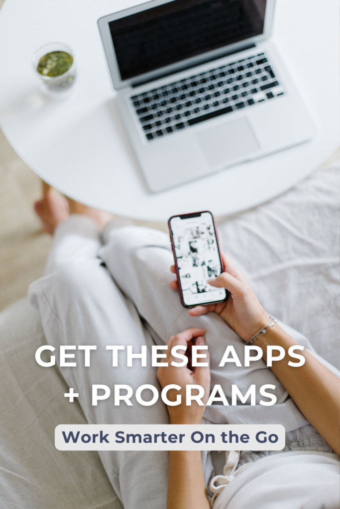 Programs and Apps to Keep You Organized, Simplify your tasks and work smarter as you Build a Business on the go.