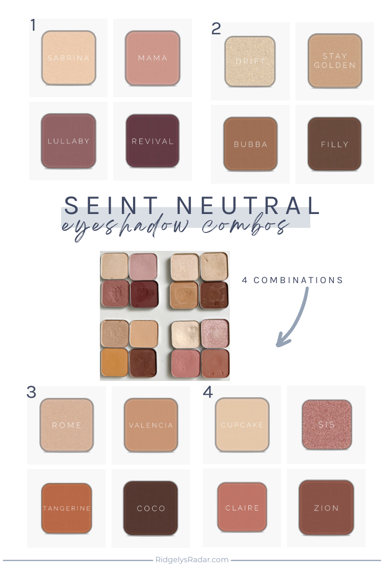 New to Seint? Start with these 4 Seint Eyeshadow Color Combinations